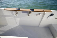 Gunwale, rod holders, cleat